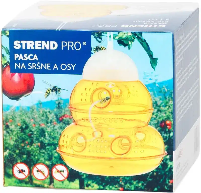 Kompletné balenie produktu pasca na osy Strend Pro s identifikátorom EAN a SKU kódom.