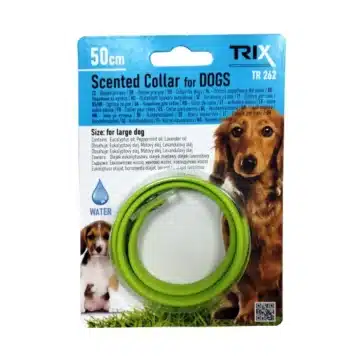 Voňavý obojok pre psov TRIXLINE TR 262 s esenciálnymi olejmi 50 cm – Zelený