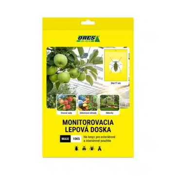 Zltá obojstranná lepová doska MAXI na monitoring vošiek, molic a vrtiviek