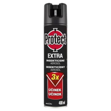 PROTECT EXTRA likviduje ploštice, blchy a šváby v úkrytoch. Dlhodobý účinok, jednoduchá aplikácia.