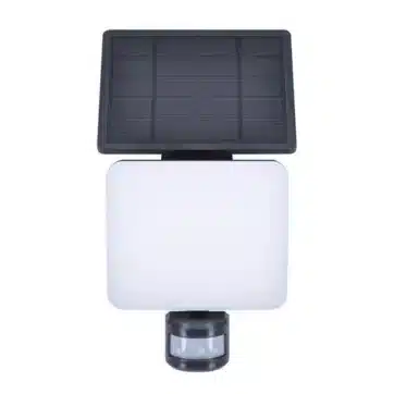 Výkonné solárne LED svetlo Solight 11W 1200lm s oddeliteľným panelom na odpudzovanie zveri