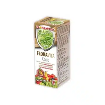 Balenie FLORAVITA Coco 100ml – slovenské biologické hnojivo proti múčnatke na vinič a ovocie.