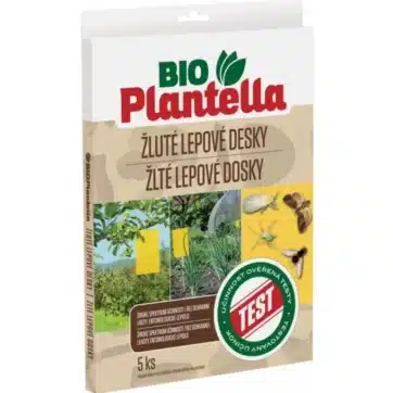 Žlté lepové dosky veľké BIO Plantella – Ekologická ochrana s vysokou účinnosťou (5 ks)