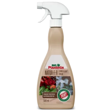 Plastová fľaša s rozprašovačom Prírodný postrek na posilnenie rastlín Plantella Natur F-R 500 ml