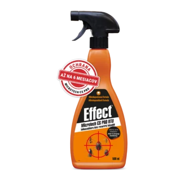 Insekticídny postrek Effect Microtech CS PRO RTU 500ml v balení s mechanickým rozprašovačom