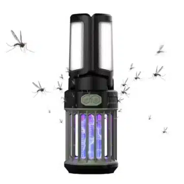 Skladací elektrický UV lapač komárov a kempingová lampa RoosCamp RoosZapper na zavesenie
