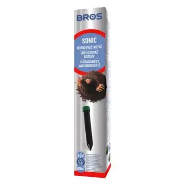 odpudzovač proti krtkom a hrabošom BROS Sonic
