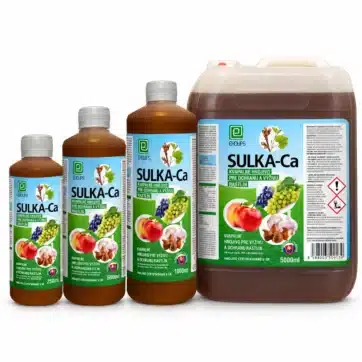 Sulka-Ca: Viacúčelové kvapalné hnojivo na morenie cesnaku, pôdu a ochranu drevín