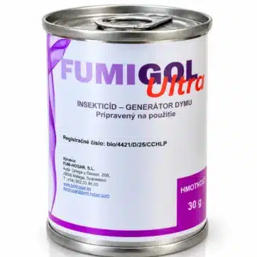 alenie insekticídnej dymovnice FUMIGOL ULTRA 30 g
