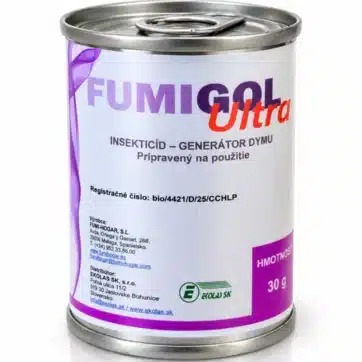 alenie insekticídnej dymovnice FUMIGOL ULTRA 30 g