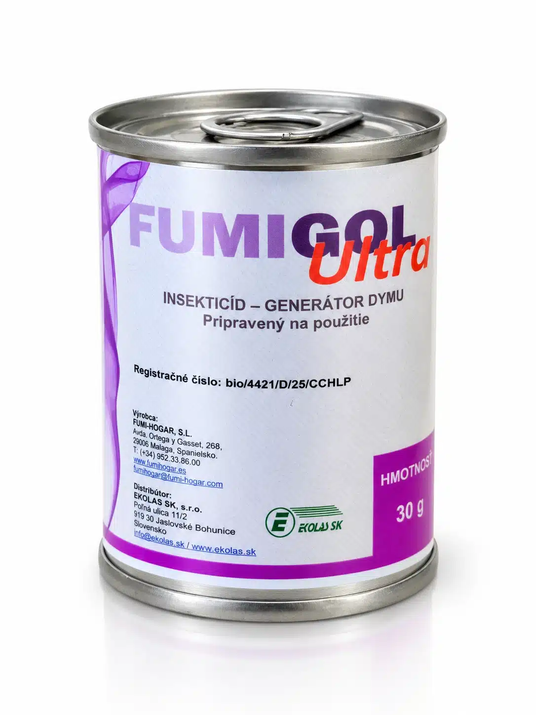 alenie insekticídnej dymovnice FUMIGOL ULTRA 30 g